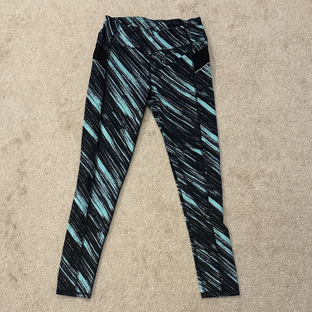 Everlast Black and Blue Patterned Leggings